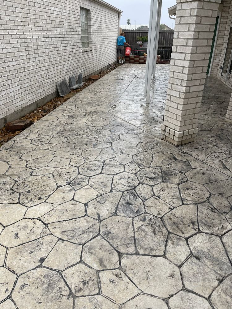 Stamped Concrete for Keen Decorative Concrete in Corpus Christi, TX
