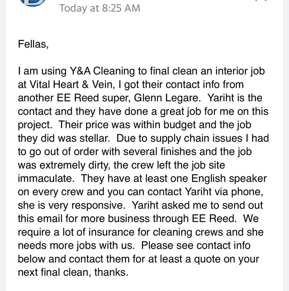 All Photos for Y&A Cleaning LLC in Houston, TX