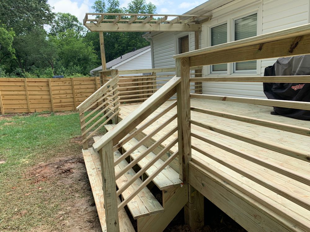 Decking work for Compadres Concrete in Griffin, GA