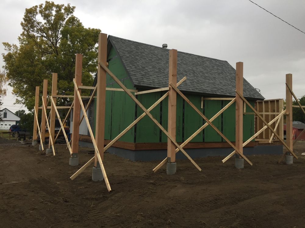 Framing for R&H Homes in Bozeman, MT