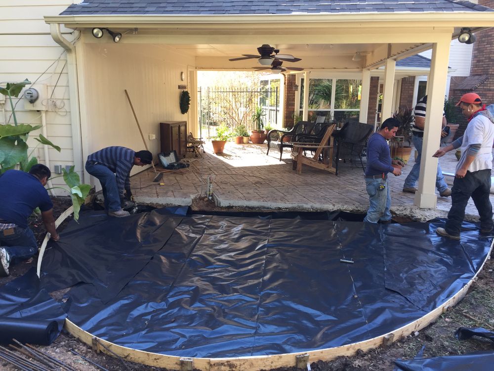 Patios for Texas Curb N Borders in Houston, TX