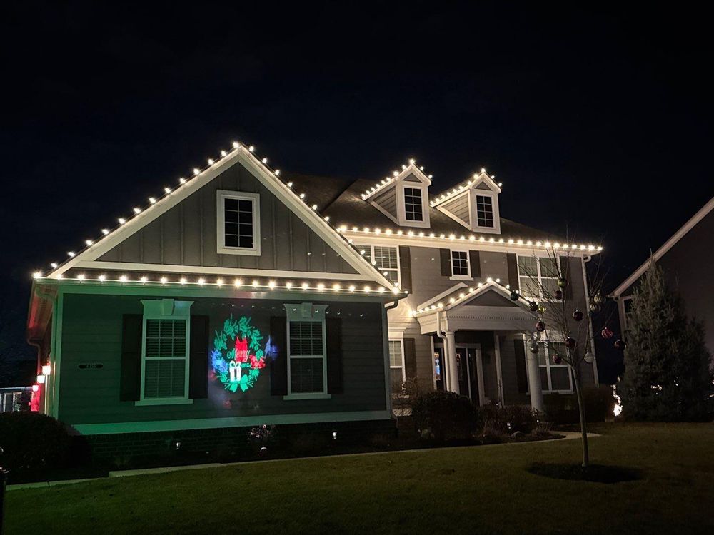 Residential Christmas Light Installation for Indiana Christmas Light Installers in Eaton, IN