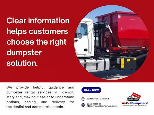 All Photos for We Got Dumpsters LLC in Clarksburg, MD