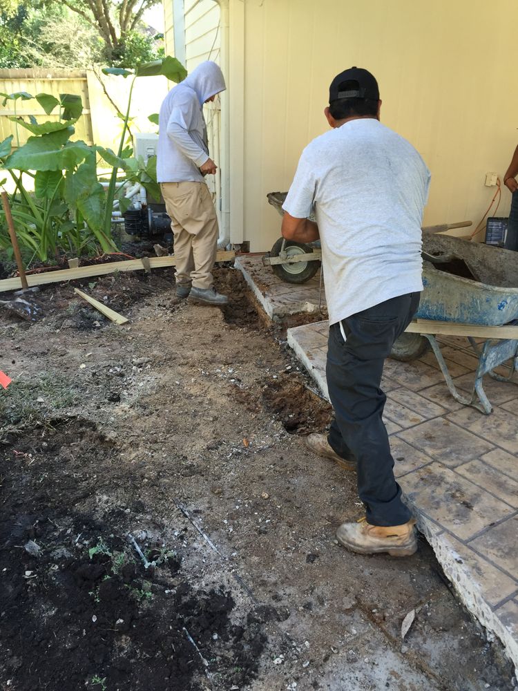 Patios for Texas Curb N Borders in Houston, TX