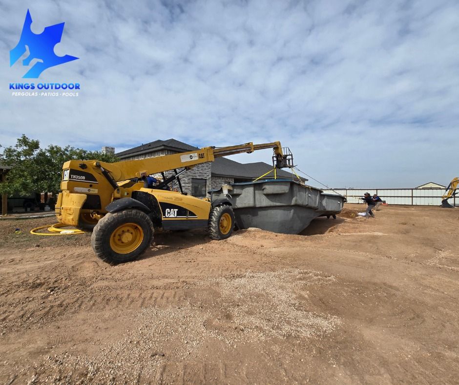 Custom Pool Construction for Kings Outdoor in Amarillo, TX