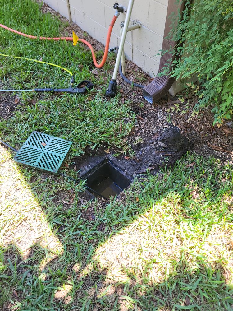 HYDRO JETTING for Sam's French Drains and Landscape in Orlando, Florida