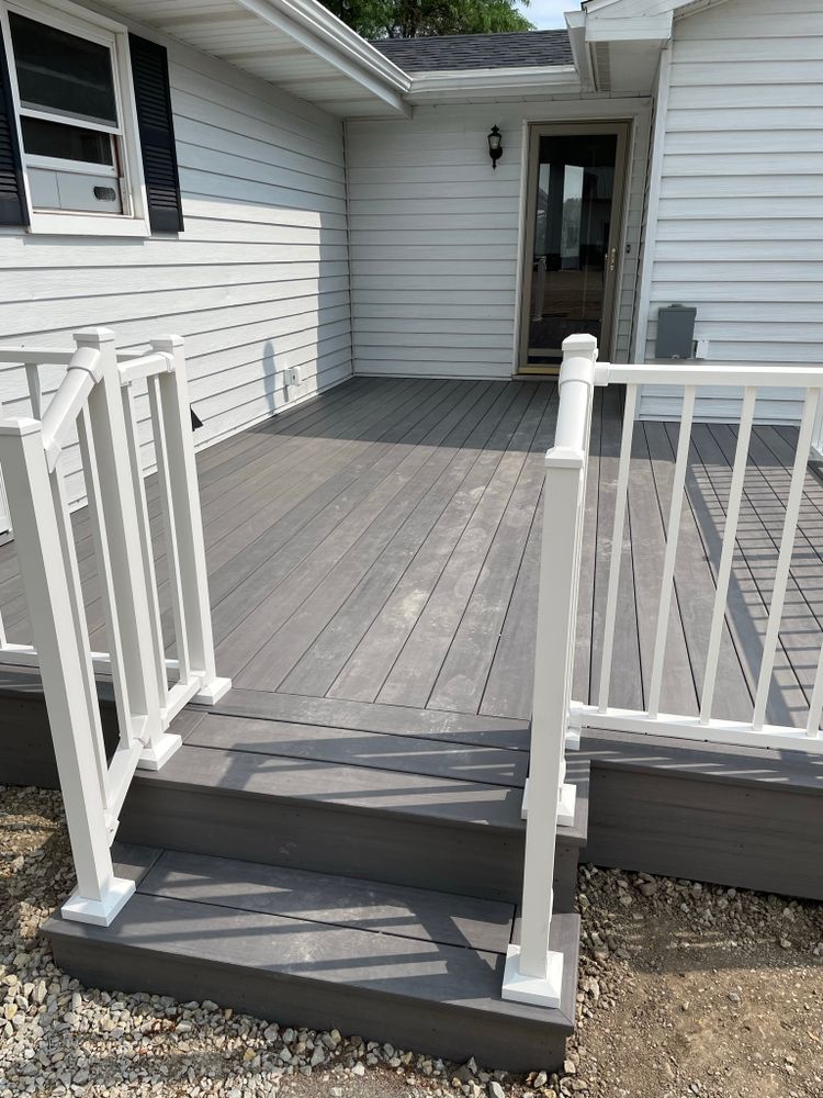 Transform your outdoor living space with our expert Deck & Patio Installation service. We'll work closely with you to design and build a comfortable, stylish, and functional area for relaxing or entertaining. for Fox Construction in Rudd, IA