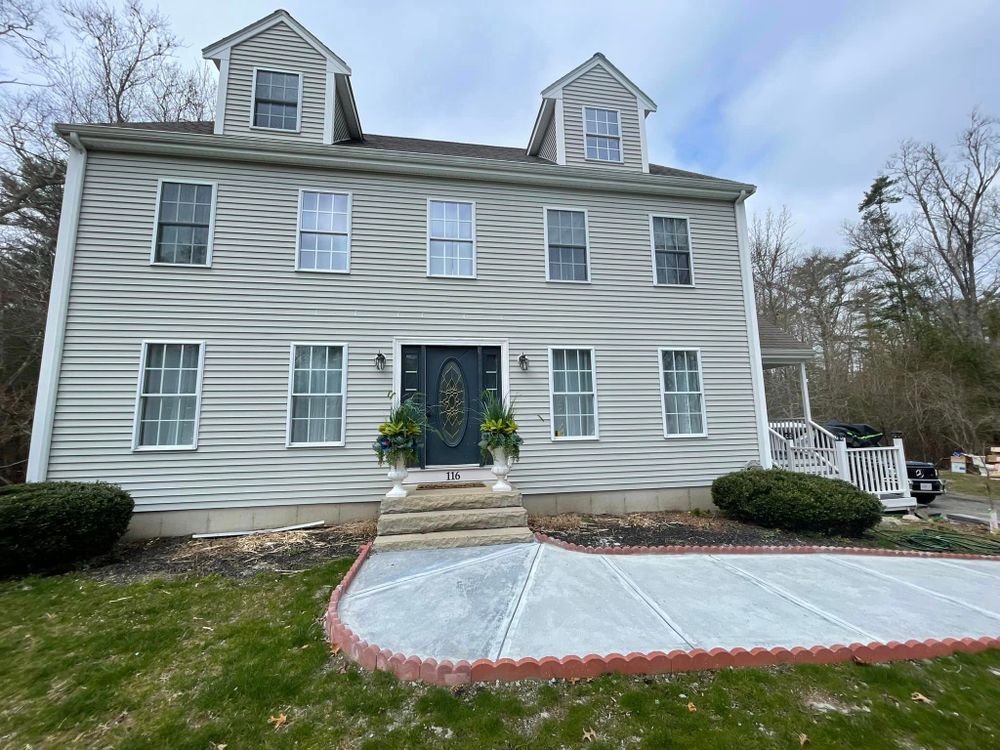 Our Home Softwash service gently cleans exterior surfaces of your home using a low-pressure water and biodegradable cleaning solution to remove dirt, mold, mildew and algae without causing damage. for New England Exterior Services  in Dartmouth,  MA