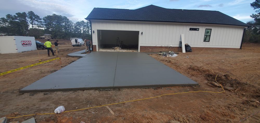 New Concrete for Herrera's Concrete & Pressure Washing Services in Fayetteville, NC