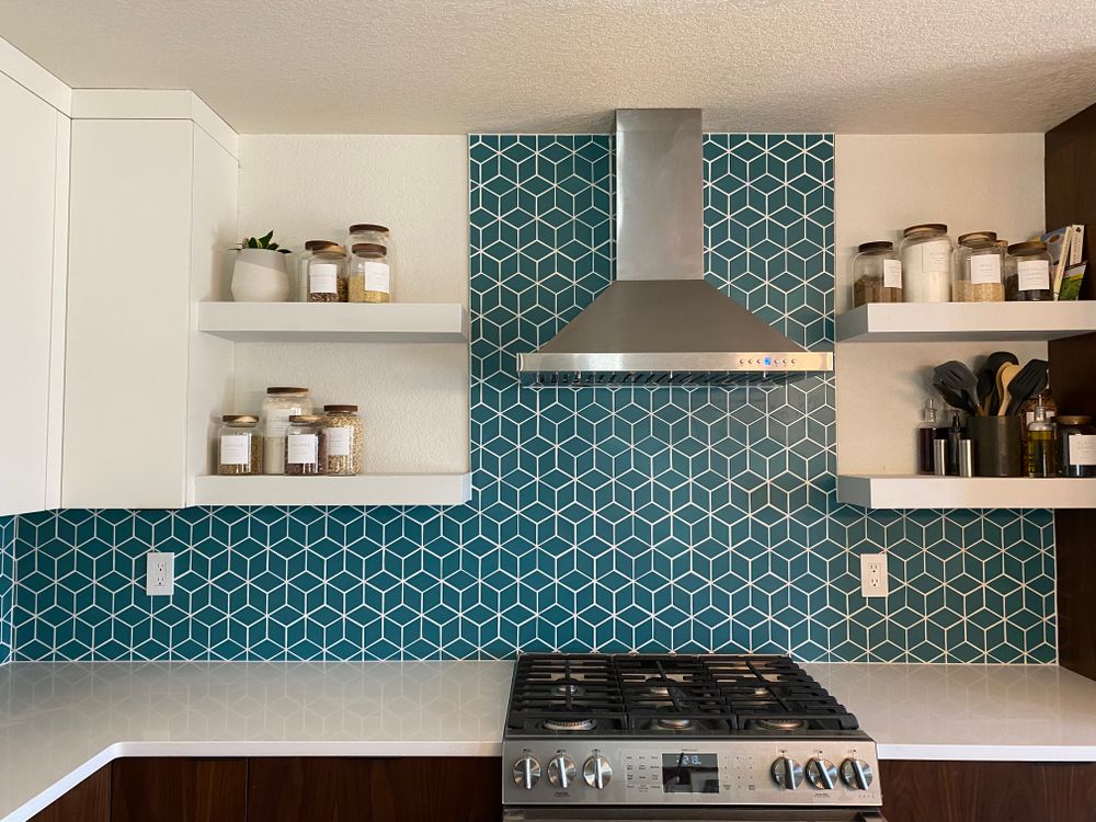 Our Kitchen Counter Tiling service offers a wide range of stylish and durable tile options to enhance the look of your kitchen, providing a professional installation for a stunning upgrade. for Tafoya Tile & Custom Designs in Boulder, CO