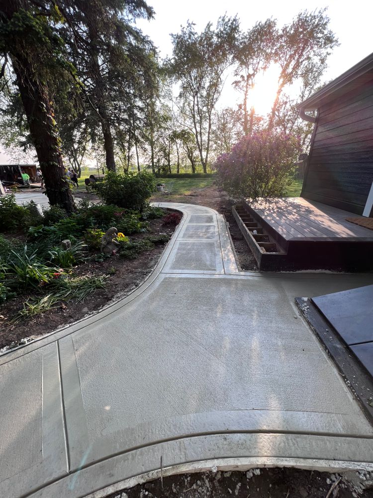 Driveways for Richard Custom Concrete in Bremen, IN