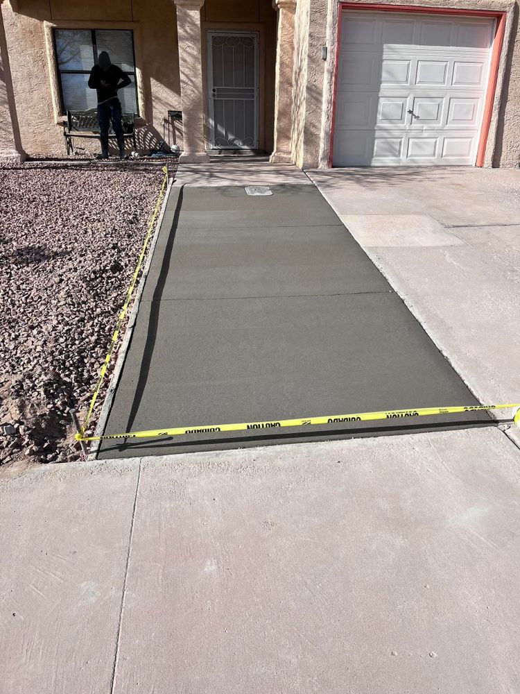 Our driveway construction service offers expert concrete slab construction, ensuring a durable and aesthetically pleasing addition to your home that withstands time, weather, and daily use for maximum satisfaction. for JEC Enterprises Inc in El Paso, TX