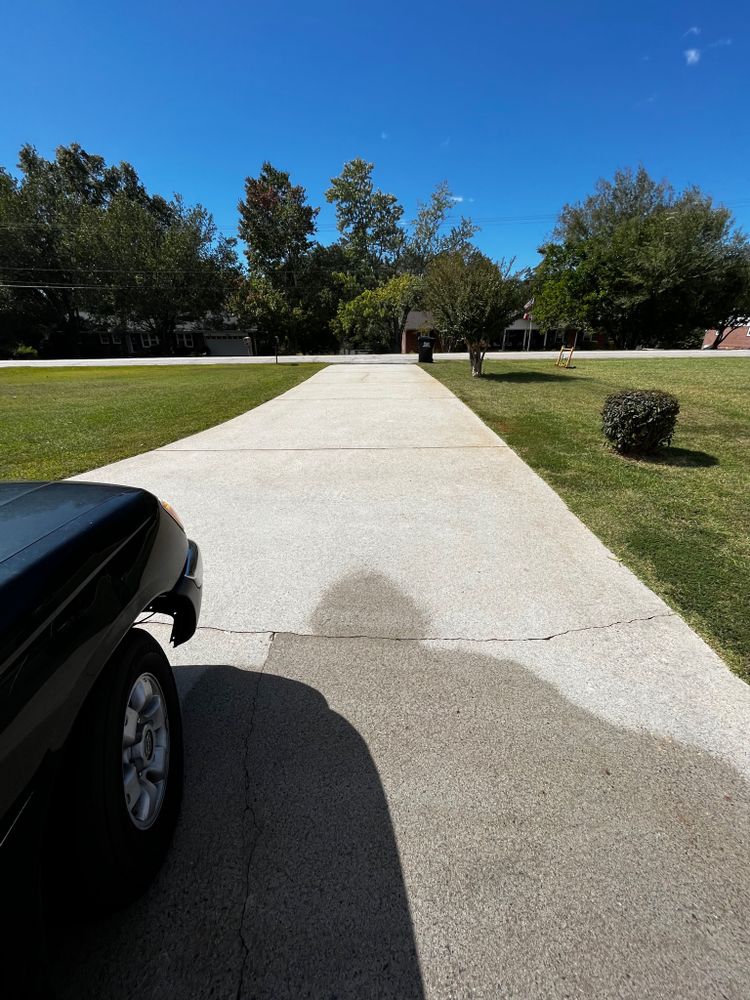 Concrete cleaning for JB Applewhite's Pressure Washing in Anderson, SC