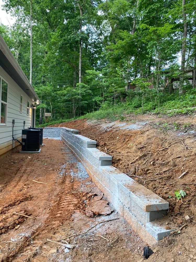 Retaining walls for Georgia Pro Scapes in Cumming, Georgia