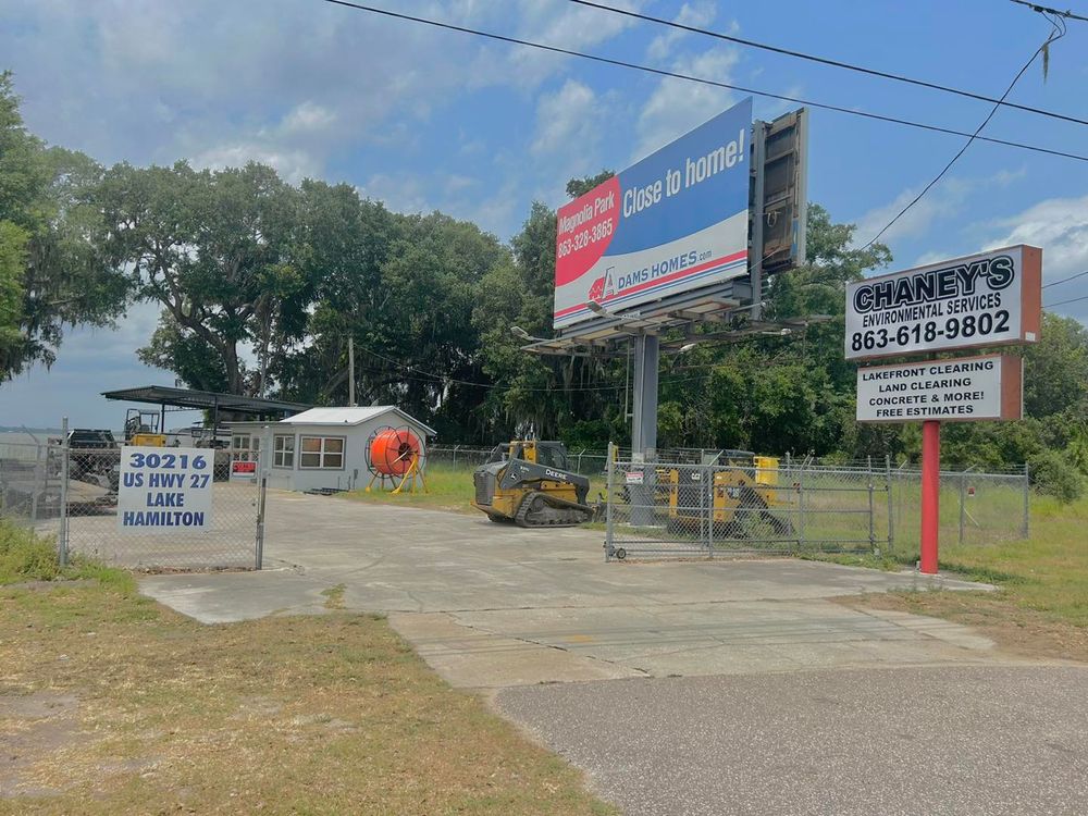 Excavation for Chaney’s Environmental Services in Haines City, FL