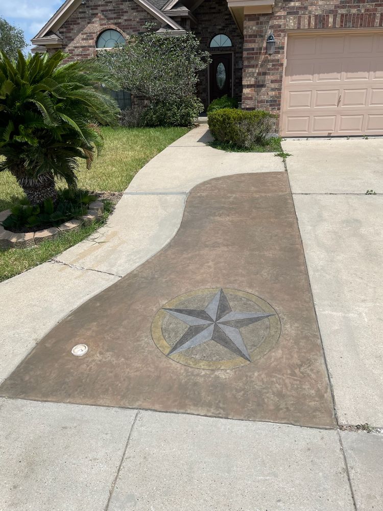 Stamped Concrete for Keen Decorative Concrete in Corpus Christi, TX