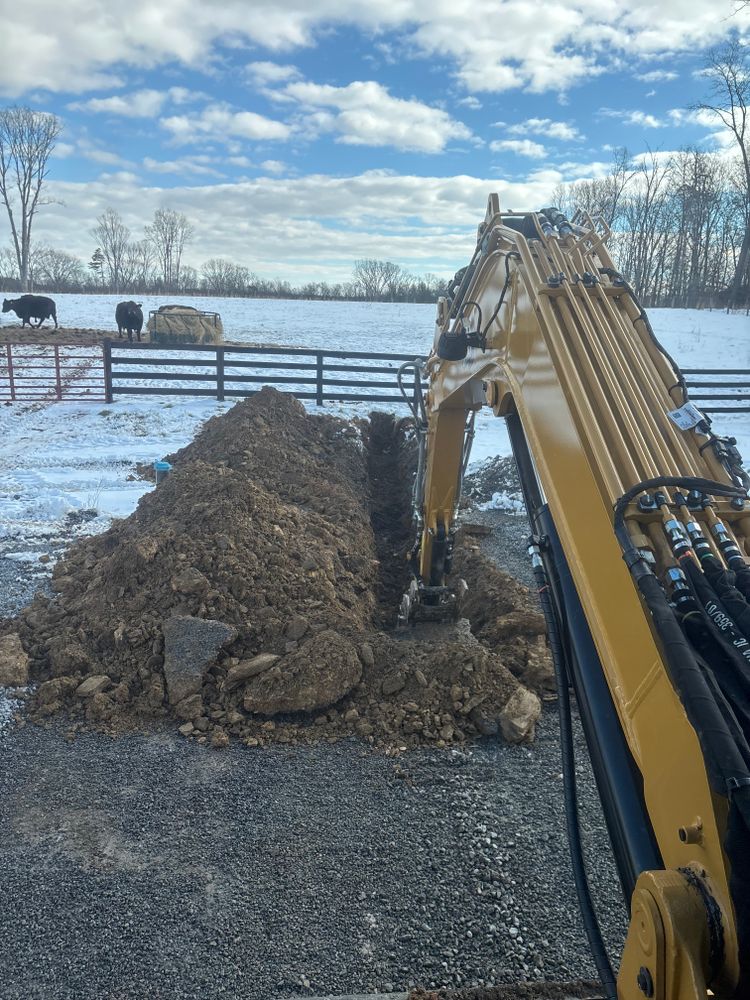 Grading for Schrock’s Land Management in Northern Virginia, Shenandoah Valley, VA