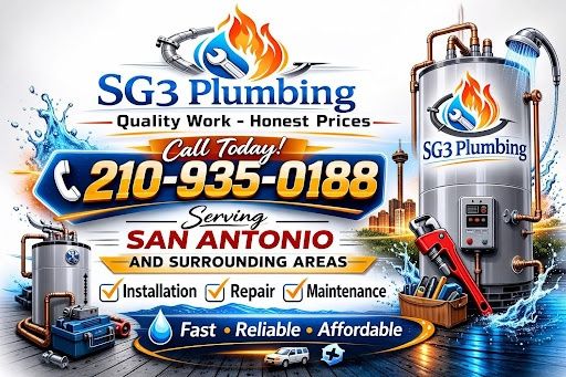 All Photos for SG3 Plumbing, LLC in San Antonio, TX