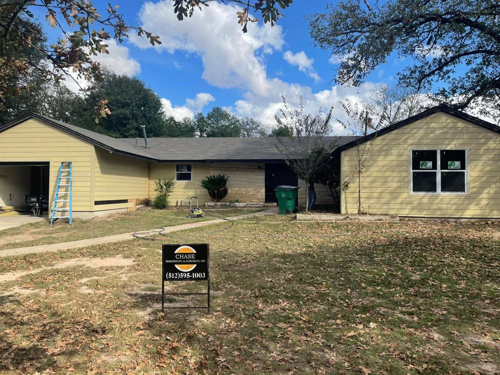 Exterior Renovations for Chase Remodeling & Concrete in Taylor County, TX