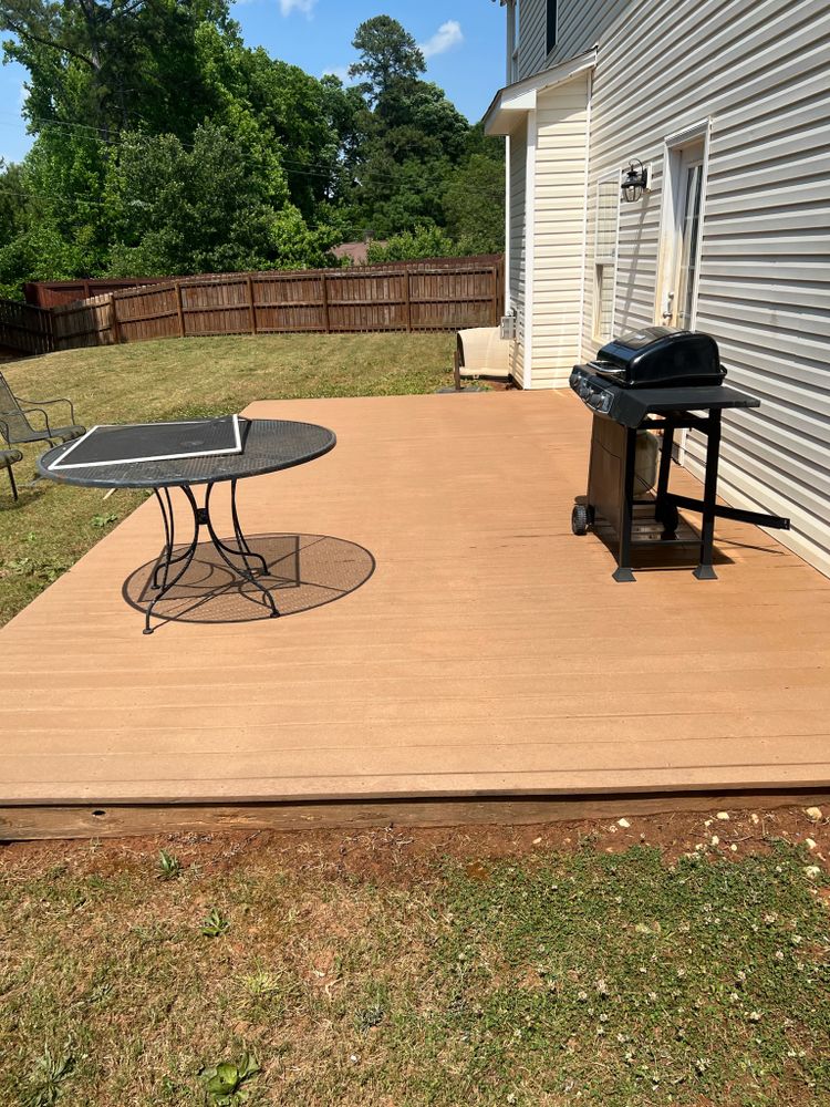 Deck cleaning for JB Applewhite's Pressure Washing in Anderson, SC