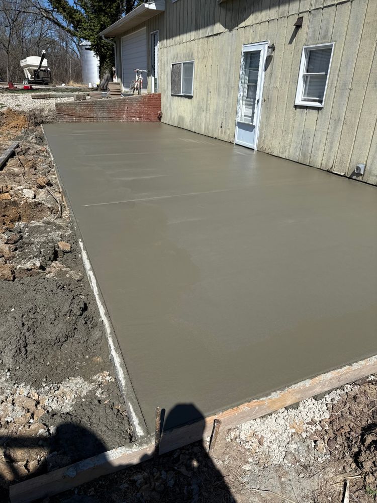 Our Concrete Slab Construction service provides durable, expertly crafted foundations for homes. We ensure precision and quality in every project, offering reliable support for your new construction or renovation needs. for Immaculate Concrete and Construction in Troy, IL