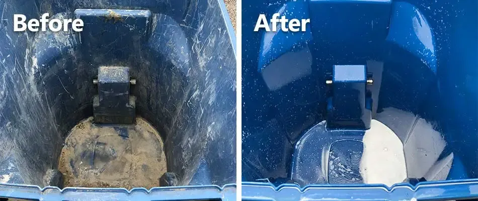 Our Garbage Can Cleaning service ensures that your trash bins are thoroughly sanitized and deodorized, leaving them fresh and clean, eliminating odor-causing bacteria and improving the overall cleanliness of your home. for High Shine Exteriors in Lincoln, NE