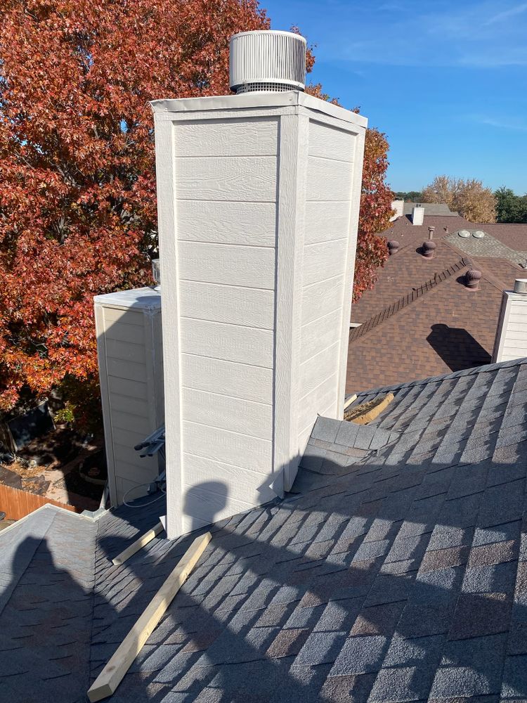 Chimney Rework/Paint for Double RR Construction in Royse City, TX