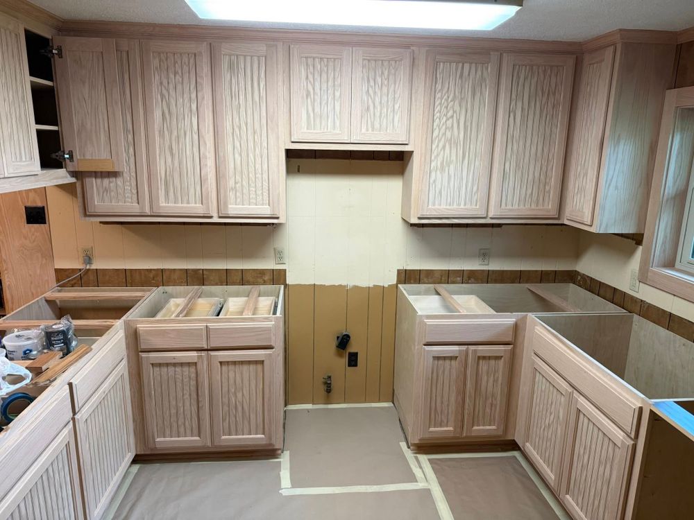 Transform your space with our kitchen and cabinet refinishing service, offering a cost-effective way to update and refresh your home's aesthetic while enhancing durability and adding value. for Sapphire Stallion Painting in Grapeland, TX