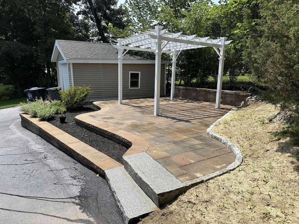 Enhance your outdoor space with our expert Hardscape Services, featuring beautiful patios, walkways, and retaining walls. Transform your landscape into a functional and stunning extension of your home. for Picano Landscaping in Reading, MA