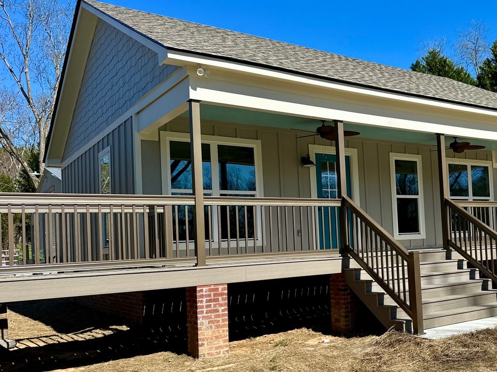 Aluminum Composite Porches and Decks  for Emfinger Custom Builders LLC in Pine Mountain, GA