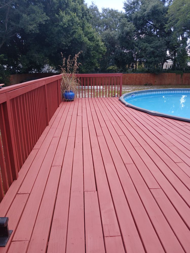 Deck refinishing  for The Pro's Painting and Handyman Services in Haines CIty, FL