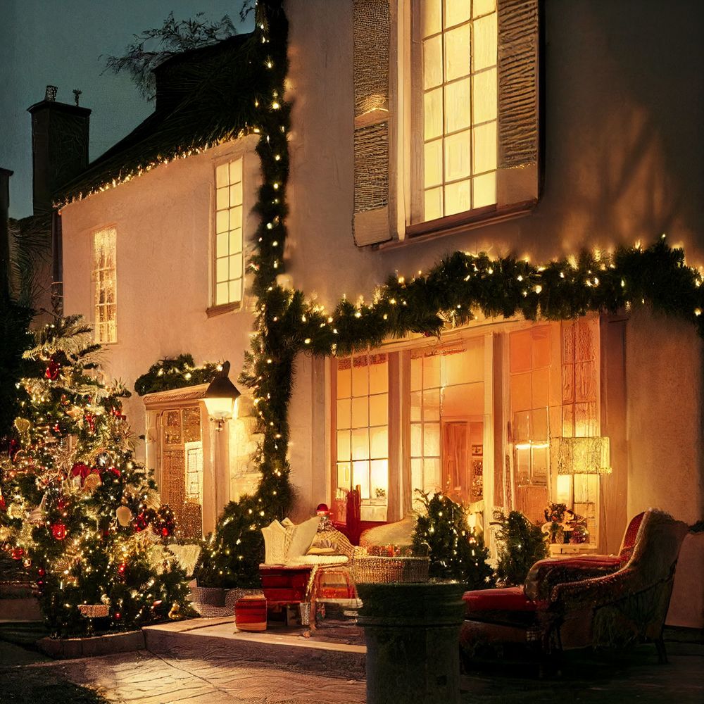 Transform your home into a winter wonderland with our Holiday lighting service. Let us bring sparkle and magic to your outdoor space, creating a festive atmosphere for the holiday season. for Noble Night Lighting in Saint John, Indiana