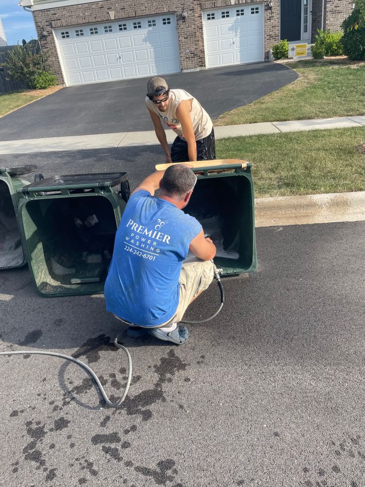 Trash & Recycling Bin Cleaning for Premier Partners, LLC. in Lake County, IL