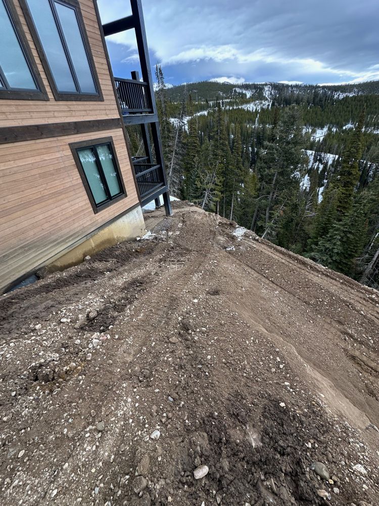 Dirt Work for R&H Homes in Bozeman, MT