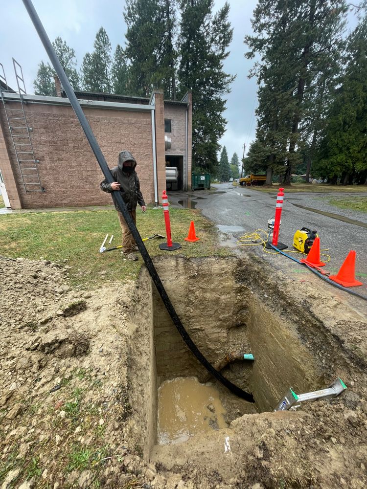 Water Line Installation for North Point Trenchless in Sandpoint, ID