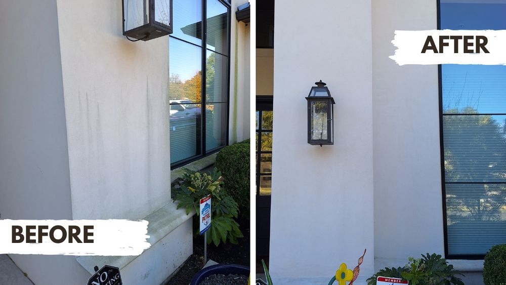 Before and After for Connected Exterior Cleaning in Dallas, TX