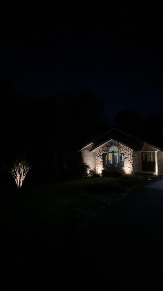 Outdoor lighting  for Cook's Lawn & Landscaping in Taylorsville, NC