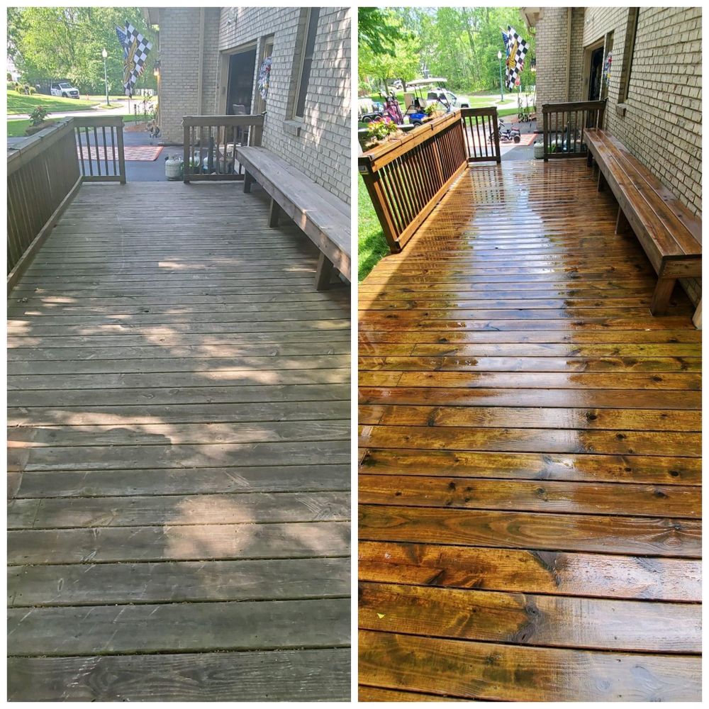 Deck cleaning for JB Applewhite's Pressure Washing in Anderson, SC