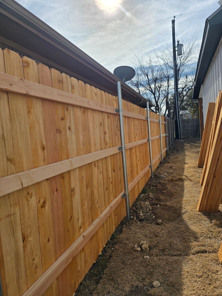 Enhance your garden's appeal with our expert fence installation services, perfectly complemented by professional mulch installation to ensure a pristine, well-maintained outdoor space that enhances both privacy and curb appeal. for RACSO RDZ LLC in McKinney, TX