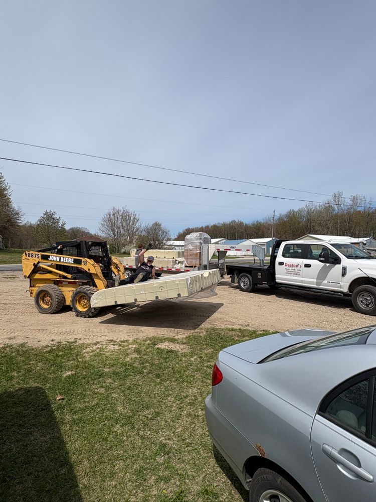 Boat lift Installation for Wagner's Lift & Dock Shop LLC in Watervliet, MI