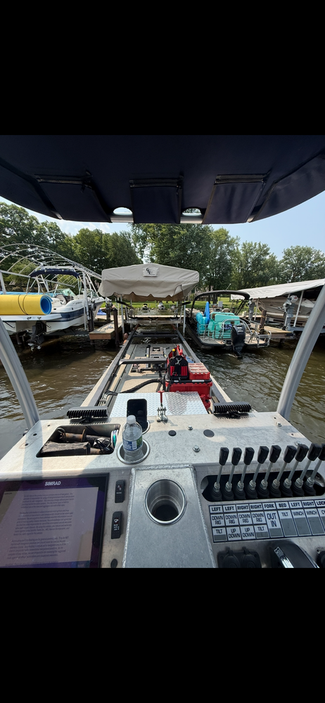 Boat lift Installation for Wagner's Lift & Dock Shop LLC in Watervliet, MI