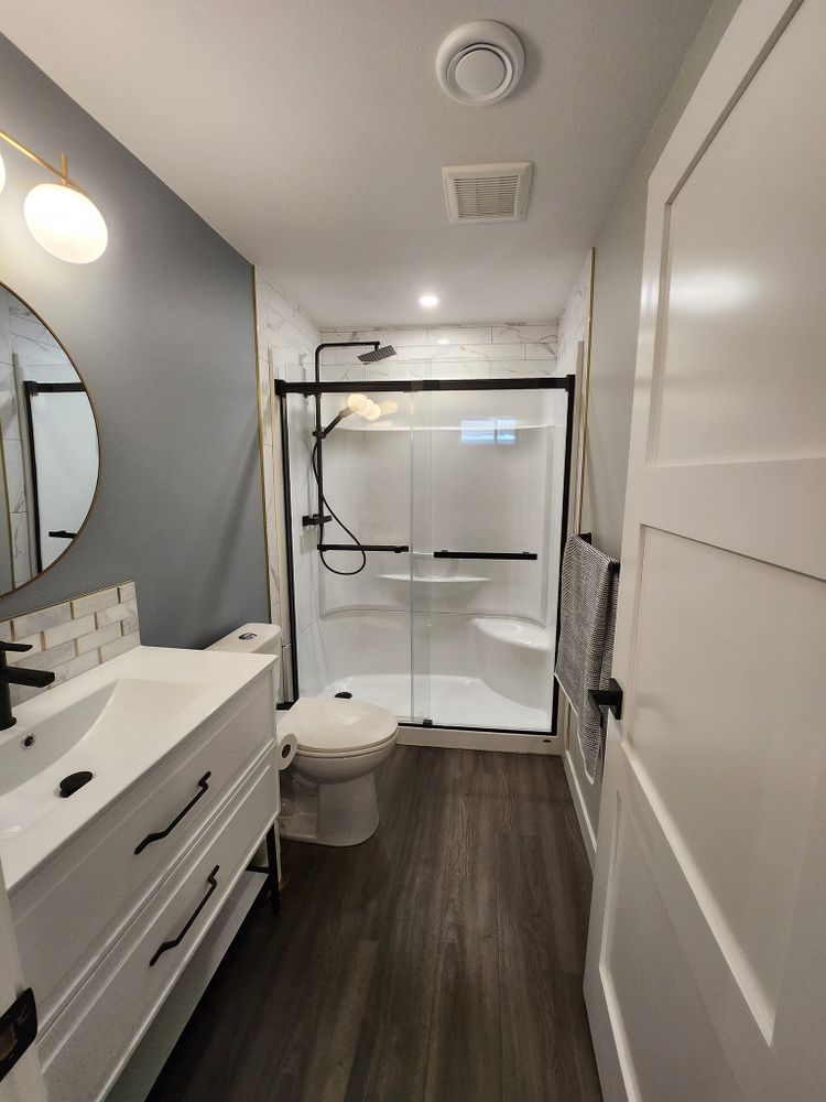 Transform your outdated, cramped bathroom into a luxurious and functional oasis with our expert Bathroom Renovation service. From design to completion, we handle every detail to bring your dream bathroom to life. for Skywalker Contracting Inc.  in , 