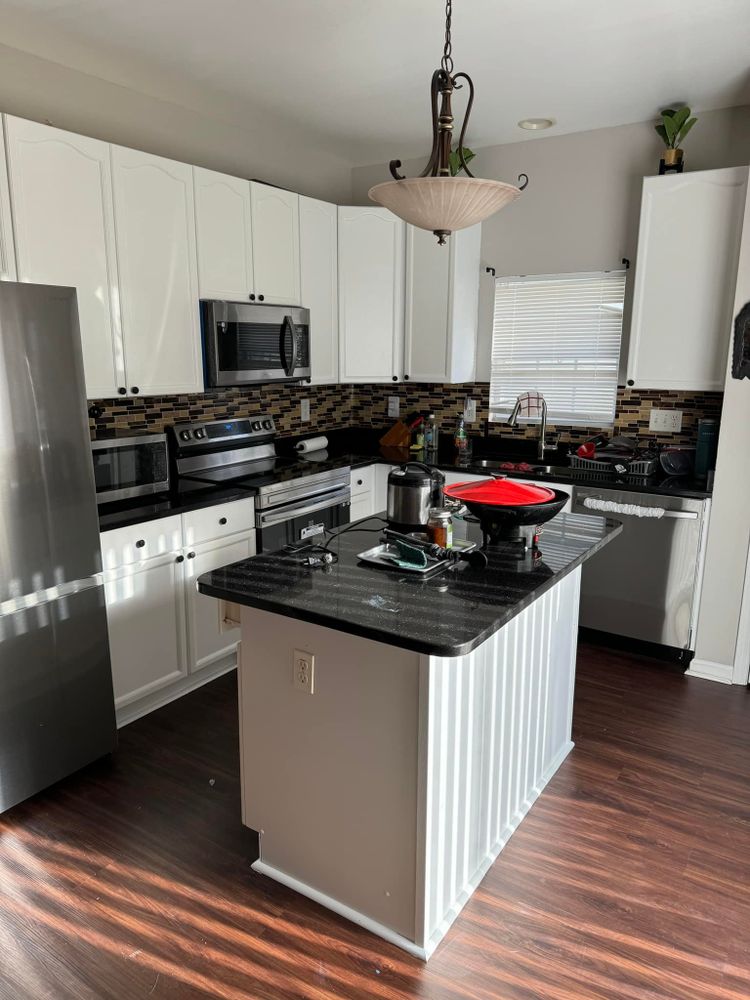 Transform your home with our Kitchen and Cabinet Refinishing service, offering expert craftsmanship that revitalizes old cabinets with a fresh, stylish finish. Enhance durability and upgrade aesthetics without the cost of replacement. for Sanchez Paint Pros in Frederick, MD