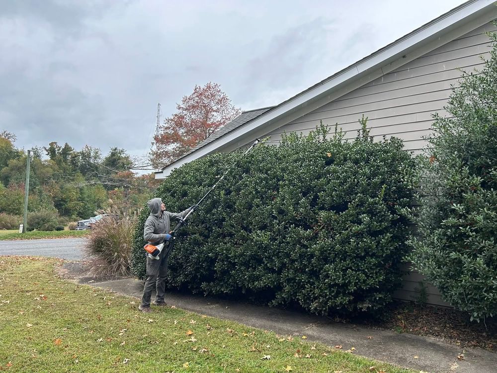 Our professional shrub trimming service enhances your home's curb appeal by expertly shaping and maintaining the health of your plants, ensuring a stunning landscape that thrives year-round. for The Whole 9 Yards Landscape VA in Heathsville, VA