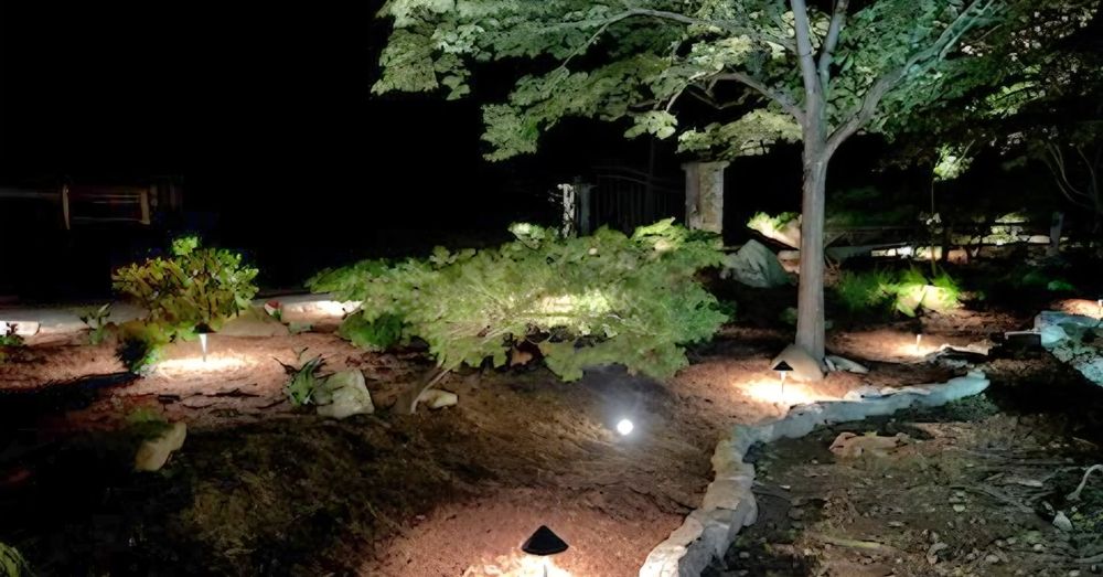 Enhance your home’s beauty, safety, and nighttime curb appeal with our Landscape Lighting service. We blend expert illumination with thoughtful landscape and design to highlight paths, gardens, and features. for Townsend Land Management in Elizabethton, TN