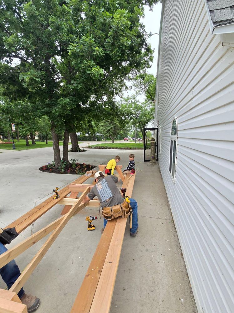 Exterior Renovations for Dittbrenner Woodworking in Stanley, ND