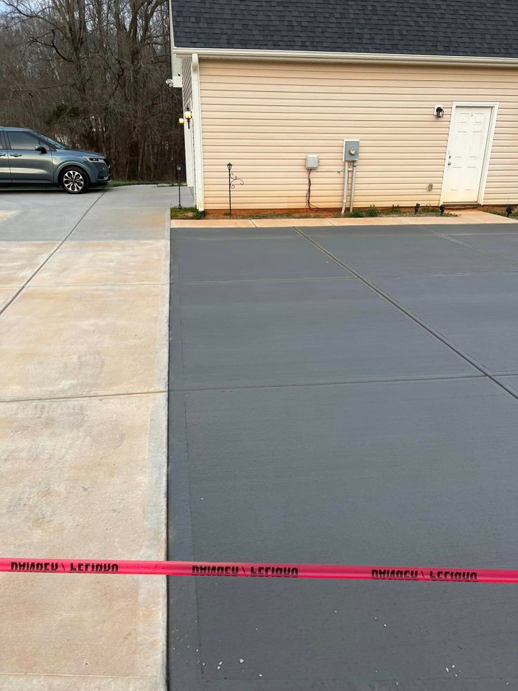 Patio Installation for Arce’s concrete finishing in Winston Salem, NC