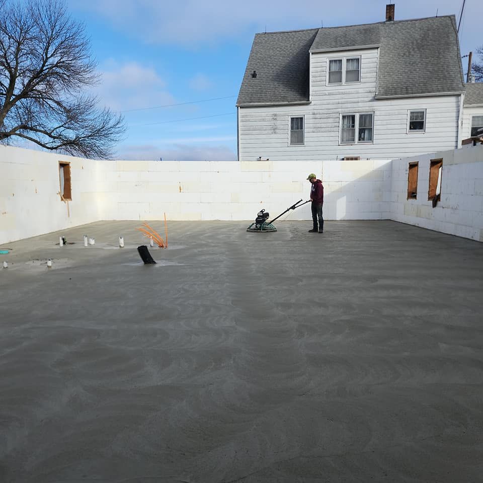 Our Concrete Slab Construction service delivers durable, expertly crafted slabs ideal for foundations, patios, or driveways. We ensure precision and quality to enhance your home's structure and value efficiently. for Cousins Construction in Murdock, MN