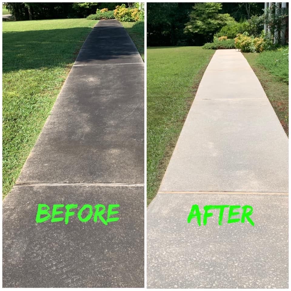 Concrete cleaning for JB Applewhite's Pressure Washing in Anderson, SC