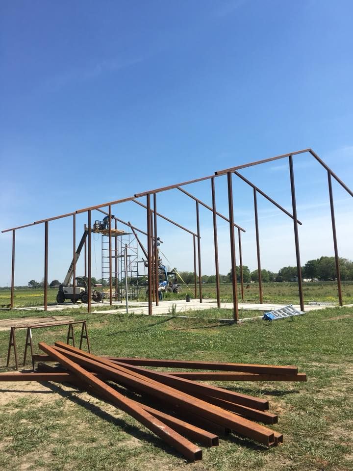 Steel Construction for H&M Construction Metal Buildings in Osyka, MS